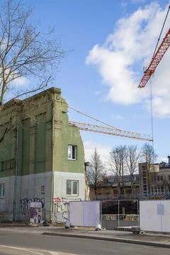 The dismantling of a building Stock Photos