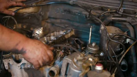 Dismantling of car engine Stock-Footage 22420507