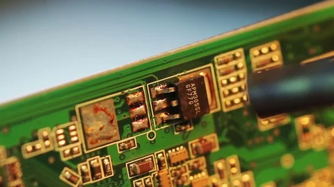 Dismantling Of Electronic Components Stock Footage 72236120