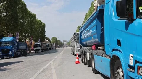 Dismantling of temporary stadiums for Paris 2024 begins, París, FR - 12 Aug 2024 Stock Footage 281579136