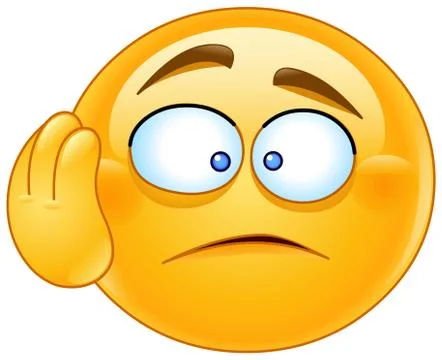 Dismay emoticon Stock Illustration