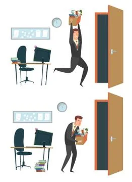 Dismissal vector concept for web banner, website page Stock Illustration