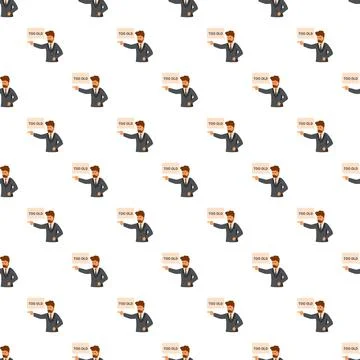 Dismissing worker for being too old concept pattern 스톡 일러스트