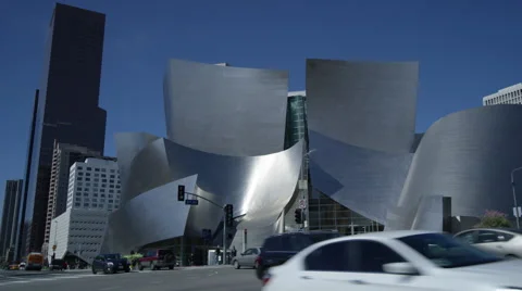 Disney Concert Hall in Downtown Los Angeles Stock Footage 67856470