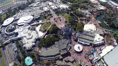 Disney Magic kingdom Stock Footage 34356046