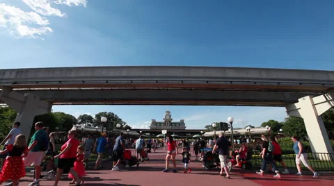 Disney Monorail 3 Vídeo Stock 38923485
