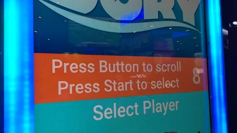 Disney Pixar Finding Dory Arcade Game Stock Footage 154601277