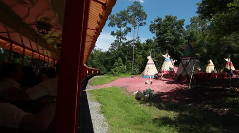 Disney Train Ride 1 Stock Footage 38922237