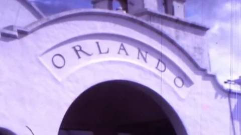 Disney World Florida highway exit sign Video stock 83614910
