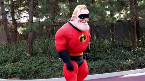Disneyland Character Posing Stock Footage 239492392