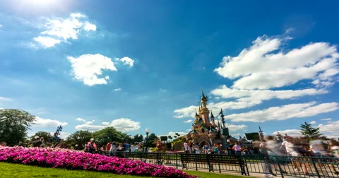 Disneyland Paris Timelapse Stock Footage 66779924