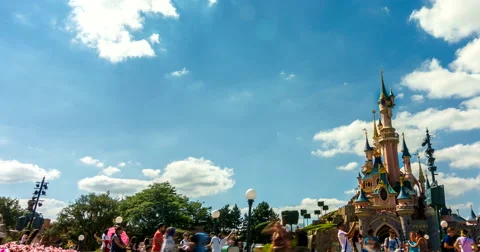 Disneyland Paris Timelapse Stock Footage 66780985