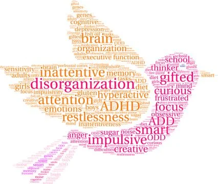 Disorganization Word Cloud 스톡 일러스트