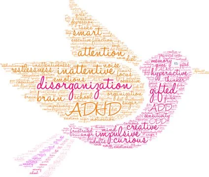 Disorganization Word Cloud Illustrazione stock