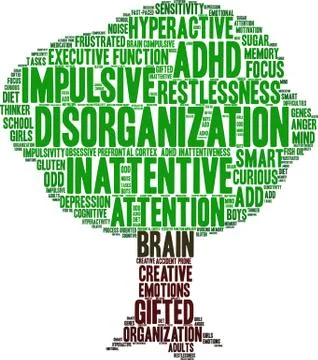 Disorganization Word Cloud 스톡 일러스트