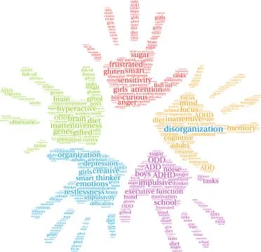 Disorganization Word Cloud Illustrazione stock