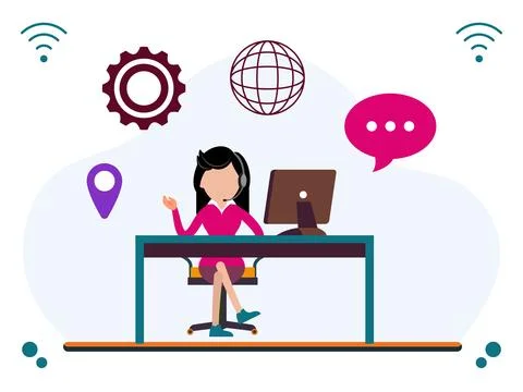 Dispatch Concept Illustration Ilustración de archivo