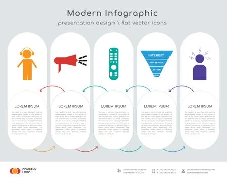 Dispatch infographics design Stock Illustration