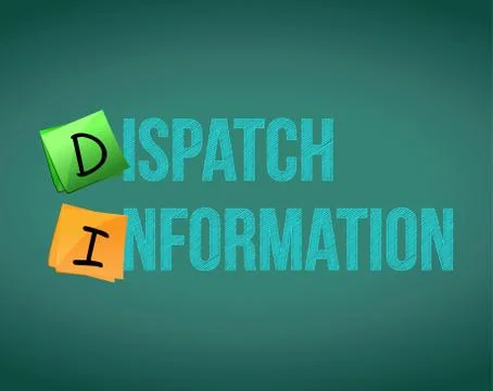 Dispatch Information, business concept illustration design Stock Illustration