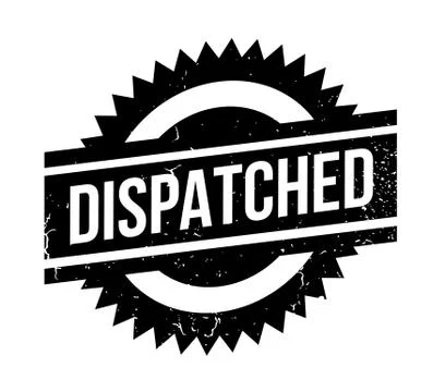 Dispatched rubber stamp 스톡 일러스트
