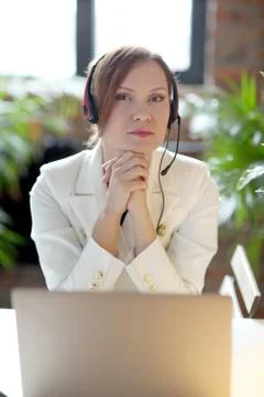 Dispatcher in the office Foto stock