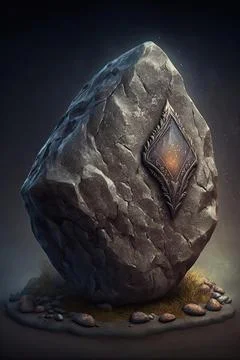 Dispelling stone Stock Illustration