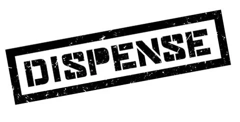 Dispense rubber stamp Stockillustratie