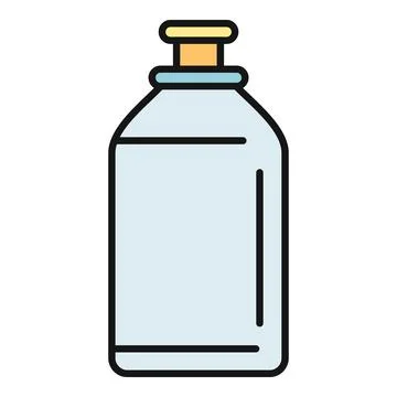 Dispenser bottle containing liquid soap for cleaning Stock Illustration