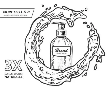 Dispenser bottle water Stock Illustration