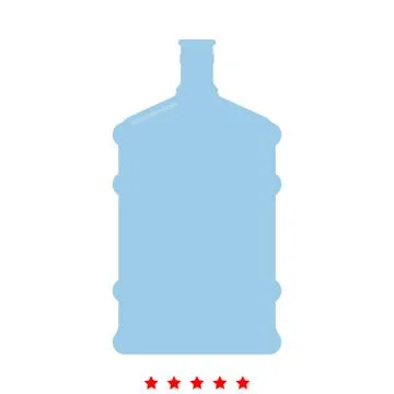 Dispenser large bottles icon . Different color . Stock Illustration