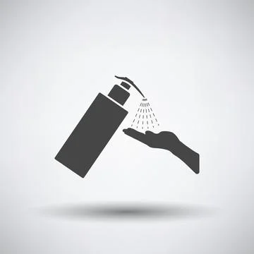 Dispenser Of Liquid Soap Icon Stock Illustration
