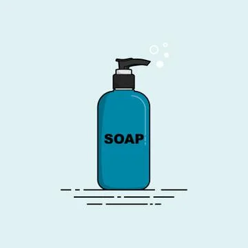 Dispenser Soap vector Illustration Stock Illustration