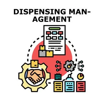 Dispensing management process optimizing distribution logistics 库存插图