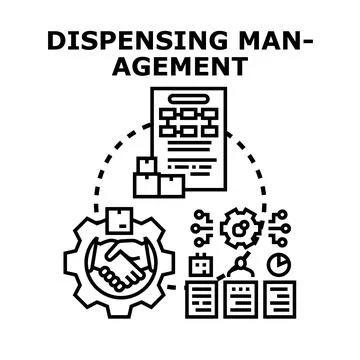 Dispensing management process optimizing distribution logistics 库存插图