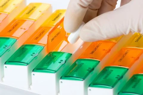 Dispensing Foto stock