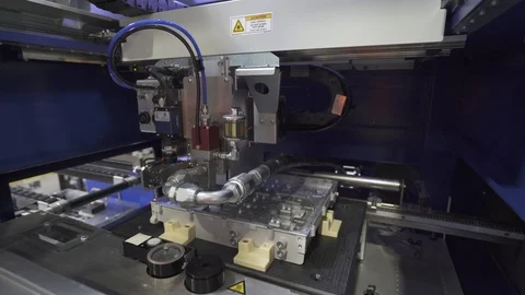 Dispensing of thermal gel for electronics. Precise gel application Stock Footage 124363812