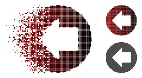 Dispersed Dot Halftone Previous Arrow Icon イラスト素材