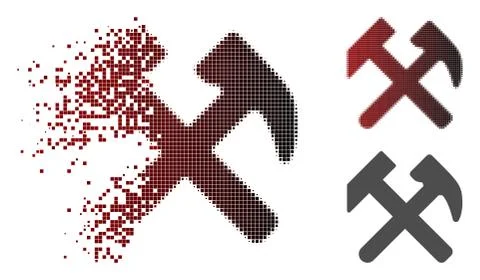 Dispersed Dot Halftone Work Icon Ilustración de archivo