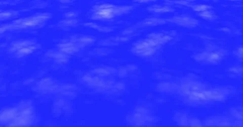 Dispersed fewer clouds moving fast downwards direction against blue background Stock Footage 65174594
