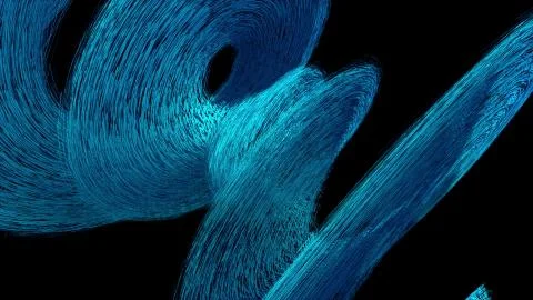 Dispersion abstract 3d element, computer generated. 3d rendering modern Stock Illustration