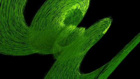 Dispersion abstract 3d element, computer generated. 3d rendering modern Stock Illustration