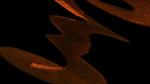 Dispersion abstract 3d element, computer generated. 3d rendering modern Stock Illustration