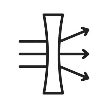 Dispersion icon vector image. Stock Illustration