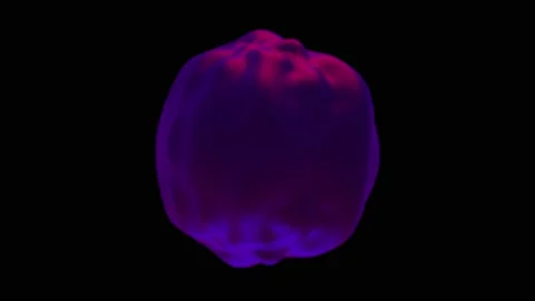 Displace sphere 3d render motion graphic Stock Footage 136643704