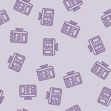 Display advertising line vector seamless pattern 스톡 일러스트