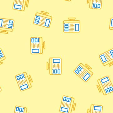 Display advertising vector seamless pattern Stock Illustration