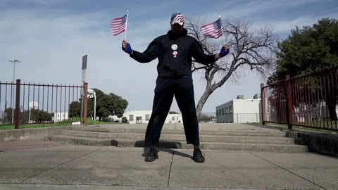 A display of American pride Stock Footage 125158378