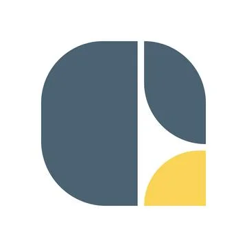 Display bauhaus vector font bold letter logo G alphabet capital geometry Type Stock Illustration