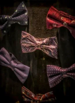 A Display of Bow Ties Stock Photos