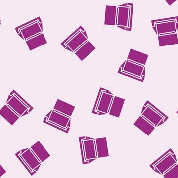 Display box cardboard packaging glyph seamless pattern Stock Illustration